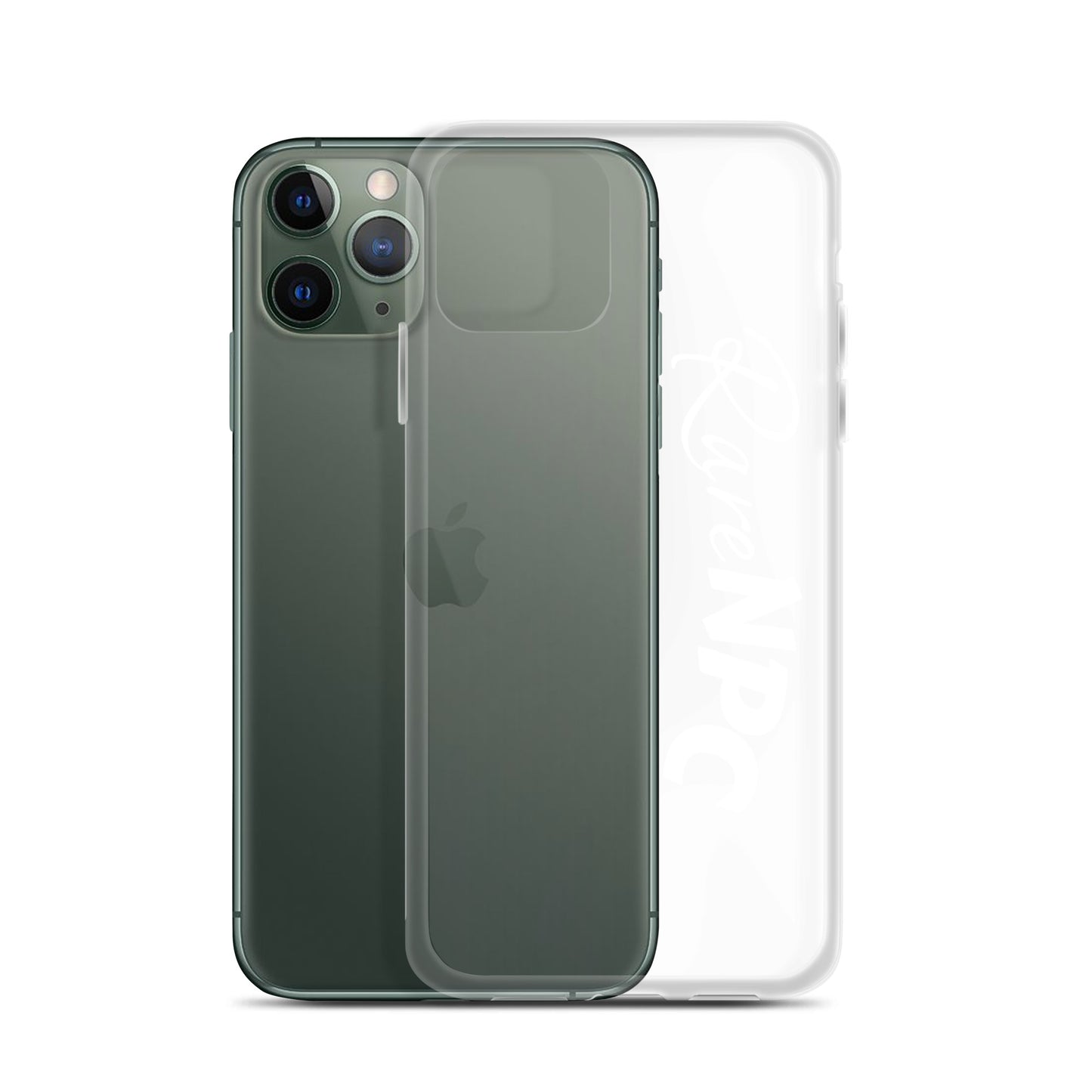 RareNPC iPhone Case - Clear - White Text